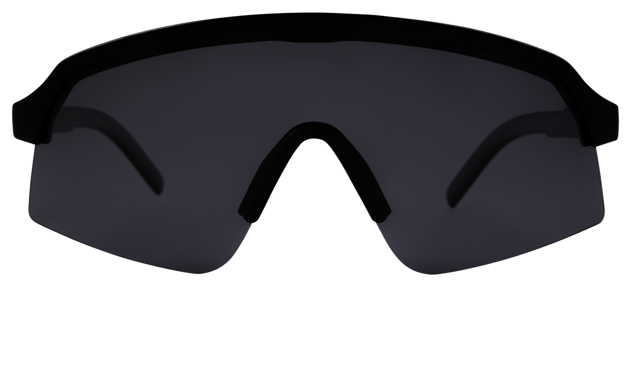 Stylish black Junior Baja sunglasses with a sleek design, perfect for young adventurers enjoying outdoor activities.