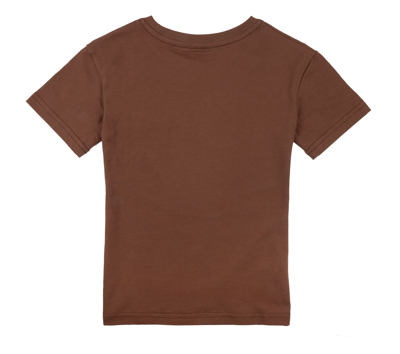 Brown Classic t-shirt for kids featuring a simple, solid design and a comfortable fit, perfect for everyday wear.