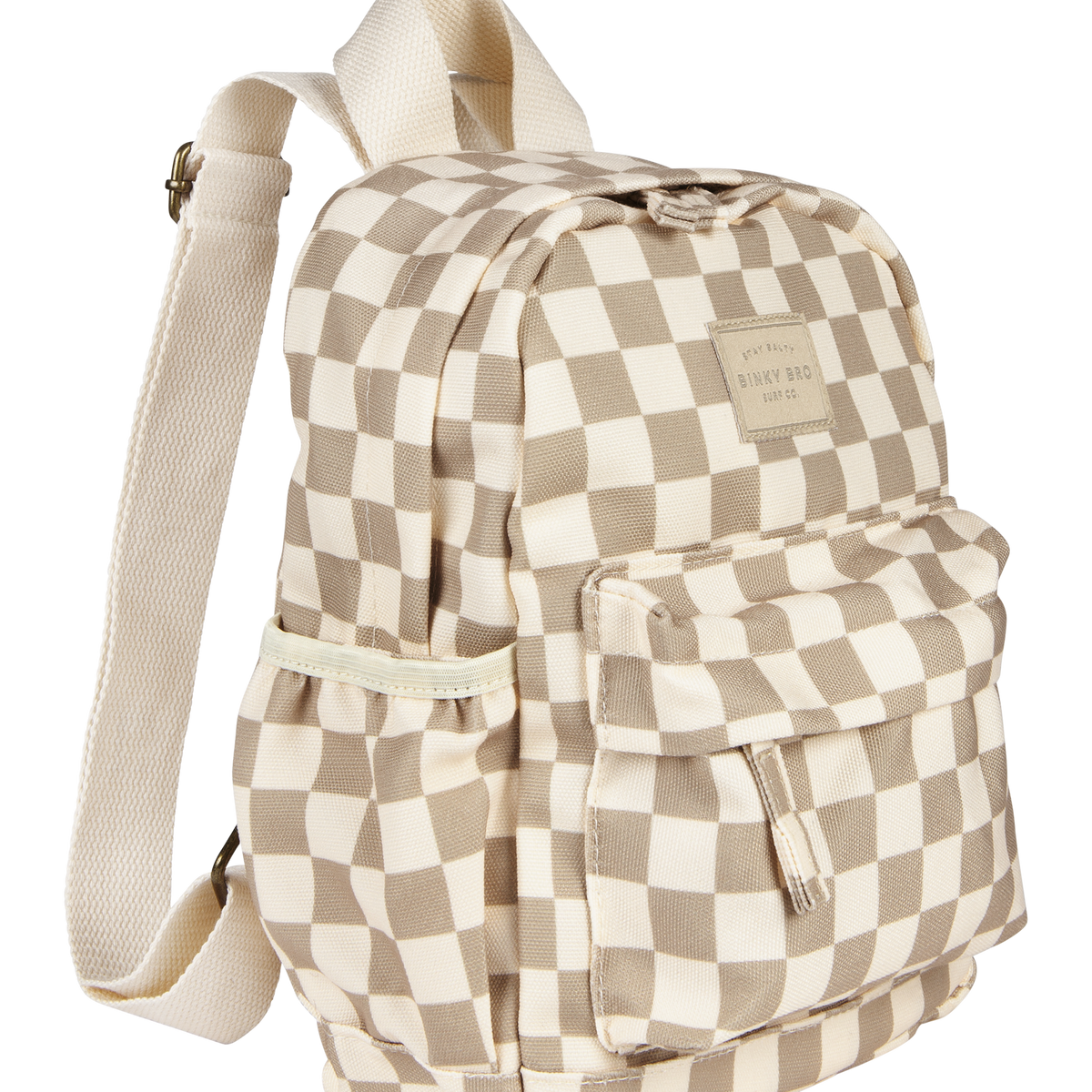 b square kids backpack BinkyBro Backpack (Checks)