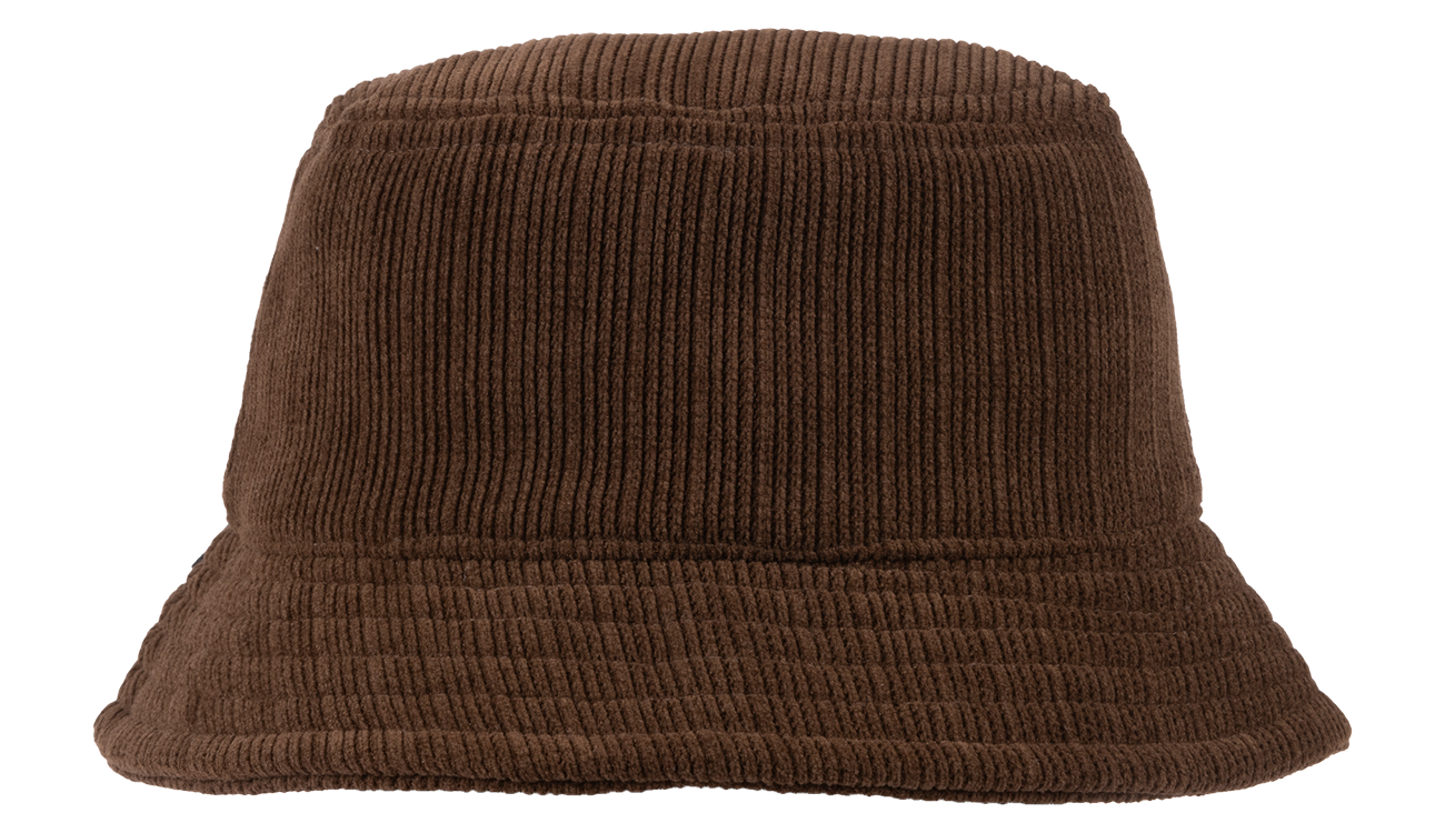 Stylish brown corduroy bucket hat for infants and toddlers, perfect for outdoor adventures and everyday wear.