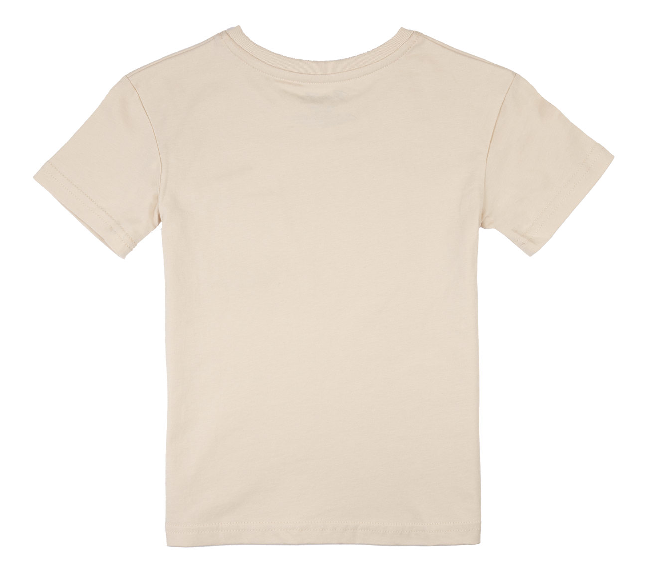 Beige Classic t-shirt for kids, featuring a simple design and soft fabric, perfect for everyday wear.