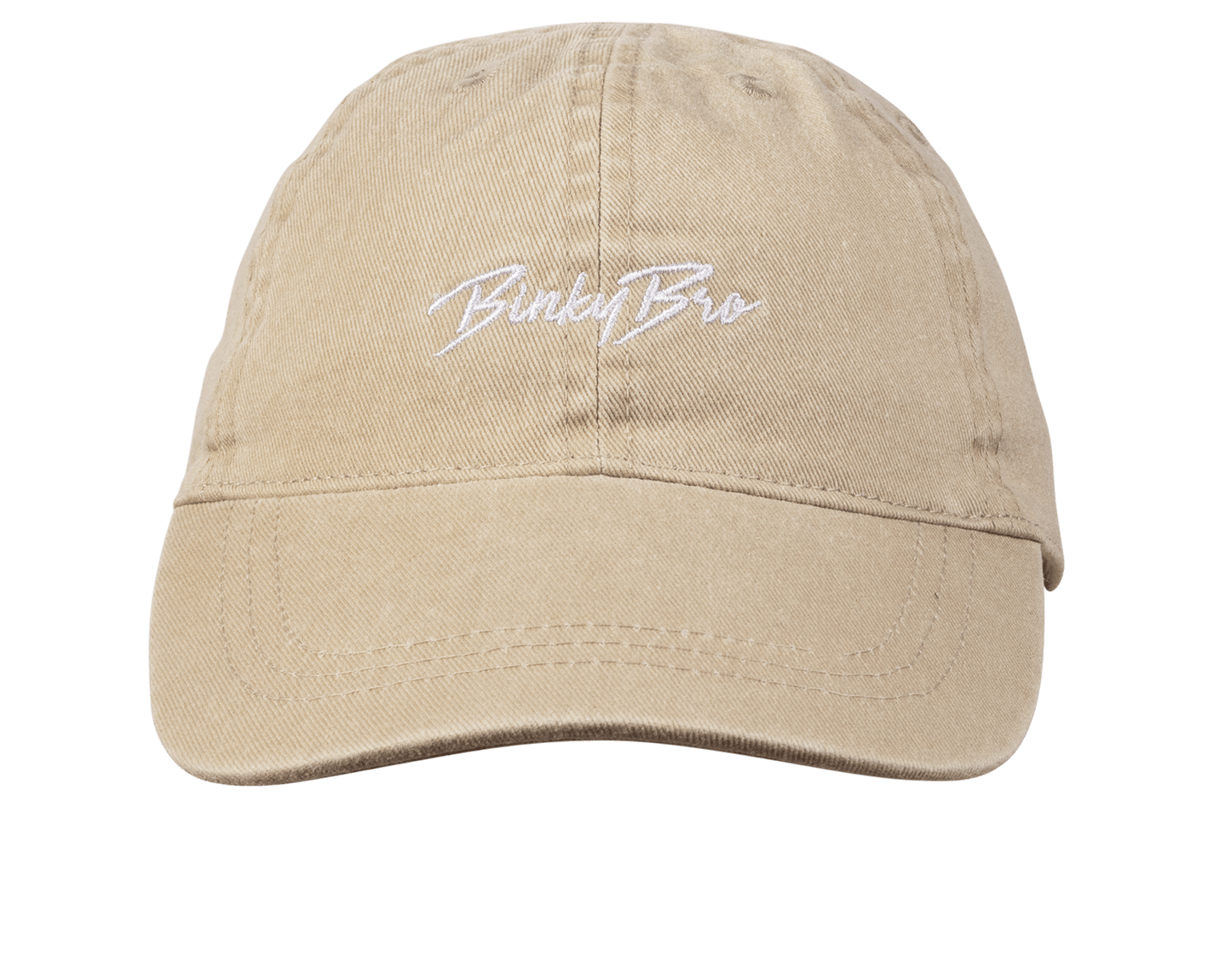 Stylish Cumberland Cream cap featuring the BinkyBro logo, perfect for infants and toddlers. Ideal for active lifestyles.