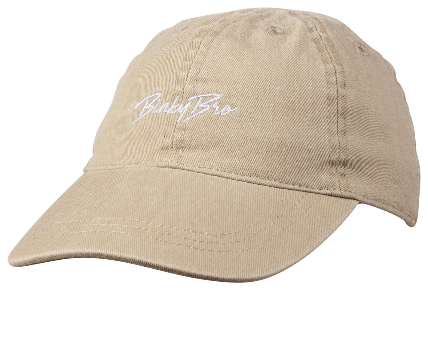 Cumberland Cream snapback hat featuring a stylish BinkyBro logo, perfect for infants and toddlers.