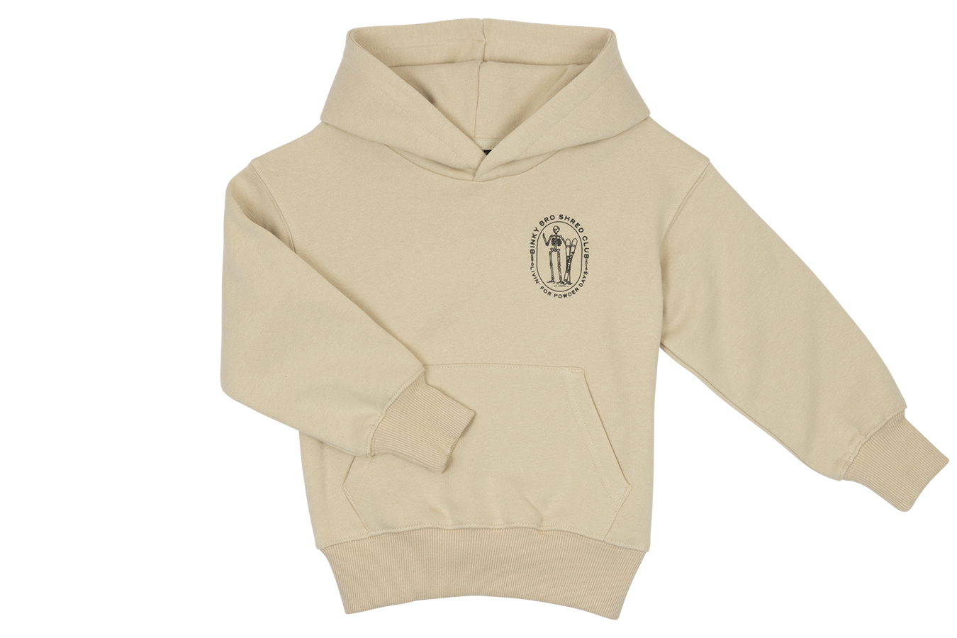 powder skelly hoodie bone