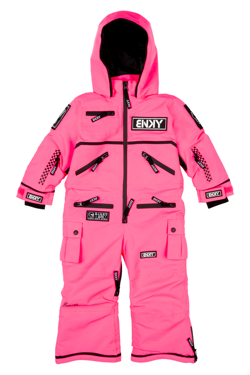BinkyBro 2025 Knockout Pink Youth Snowsuit | Waterproof