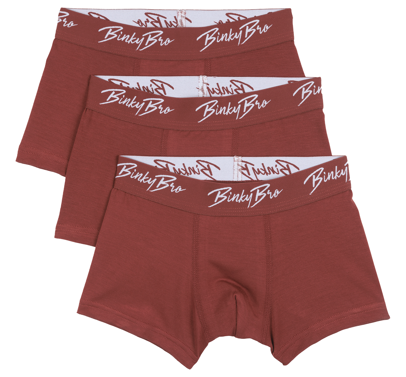 Red Last Chance Briefs by BinkyBro, featuring a comfortable fit and stylish logo waistband, perfect for active youth.