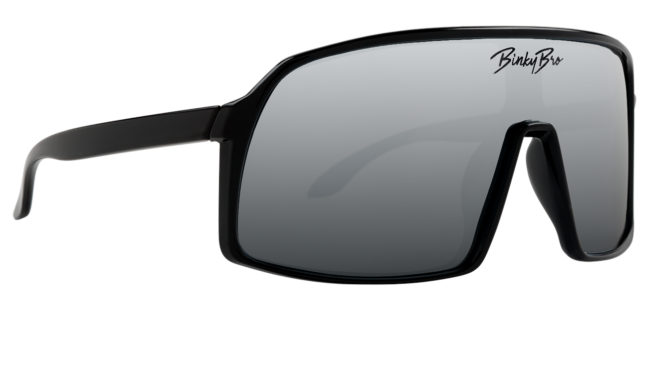 Sleek black Monteverde sunglasses with a modern design and mirrored lenses, perfect for stylish outdoor adventures.