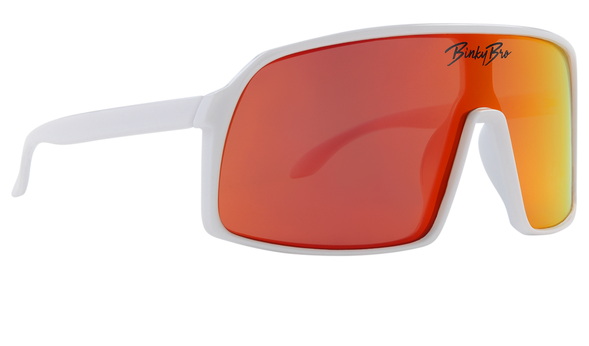 Monteverde Cardinal Kids Sunglasses | White Rims | Reflective Lens