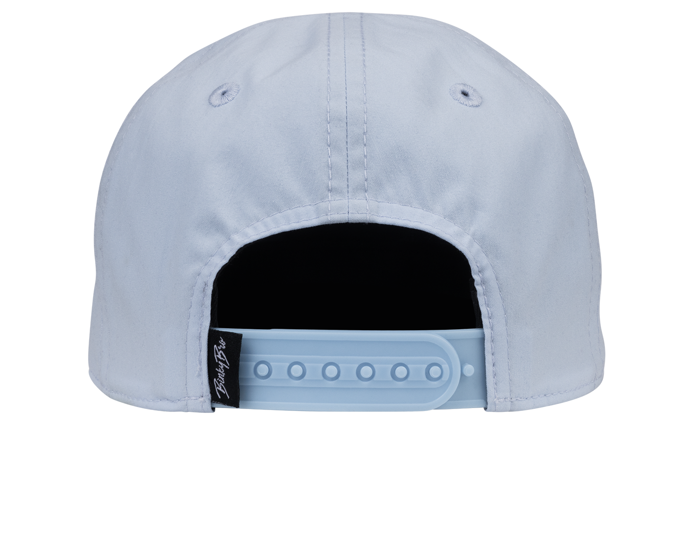 Back view of the Sagres snapback hat featuring a light gray fabric and adjustable strap, perfect for stylish kids.