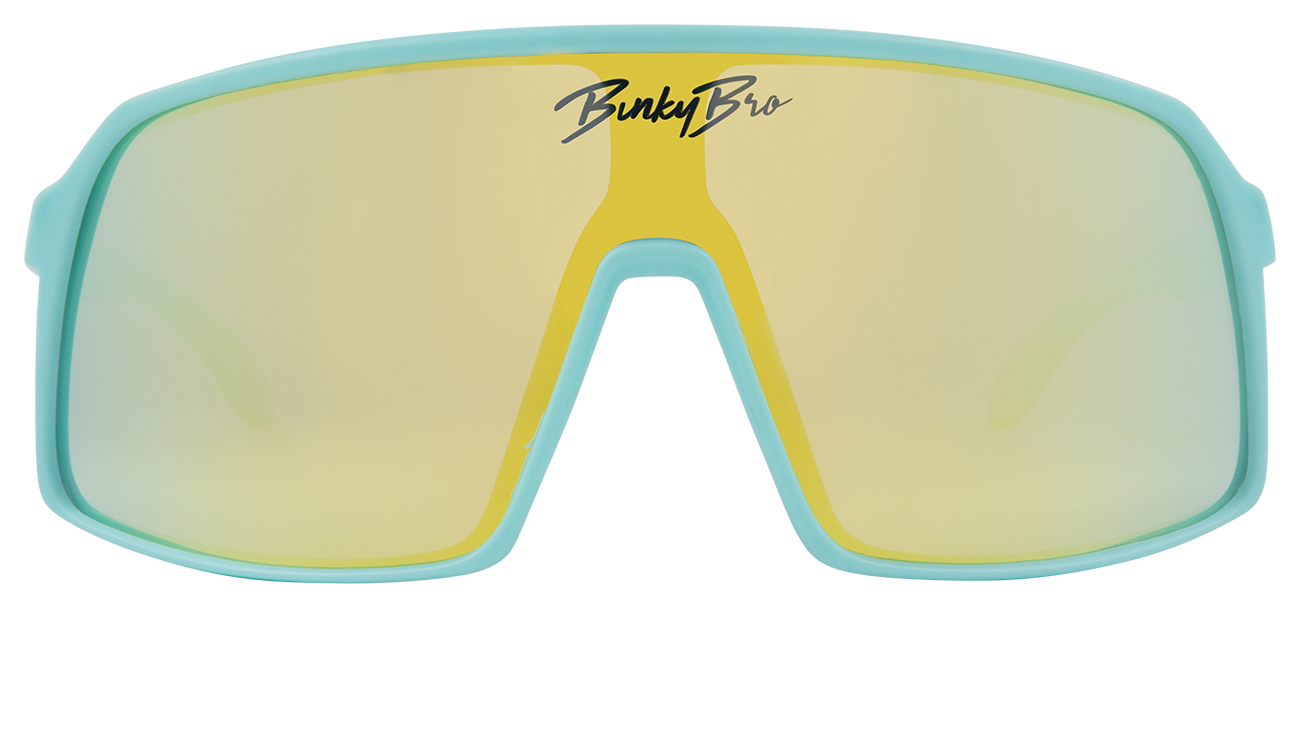 Teal Monteverde sunglasses with a sleek design and mirrored lenses, perfect for stylish outdoor adventures.