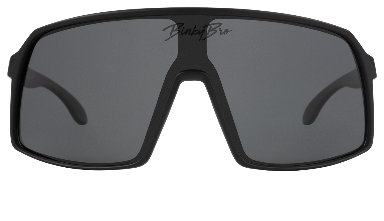 Sleek black Monteverde sunglasses with a bold design, perfect for stylish sun protection for kids and youth.