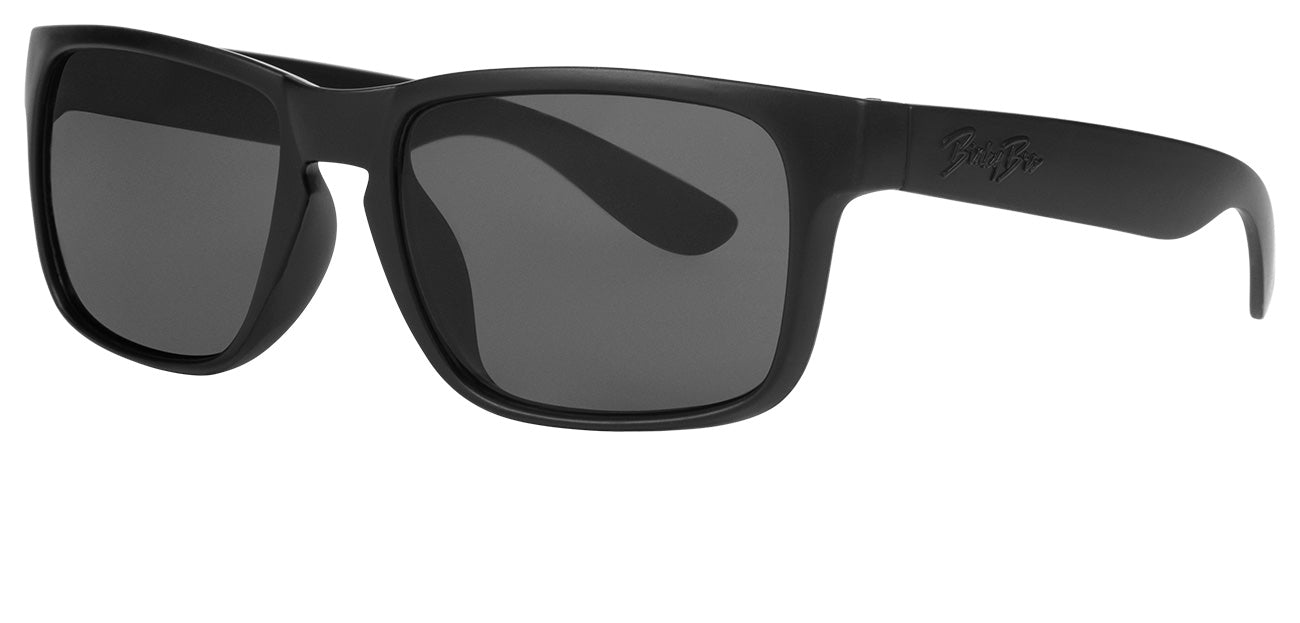 Stylish charcoal sunglasses with a sleek design, perfect for outdoor adventures and everyday wear. Ideal for kids and youth.