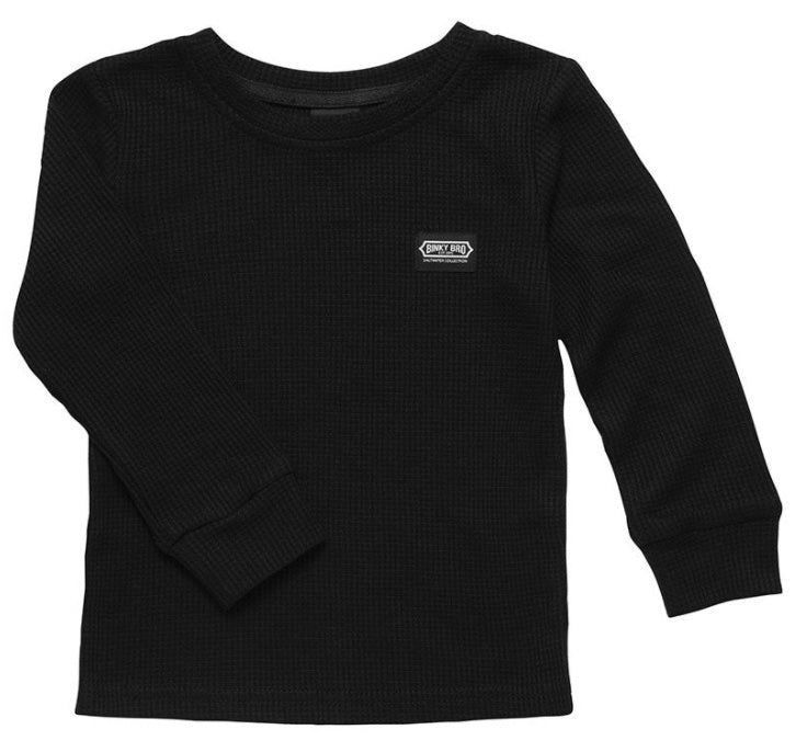 Timberline Thermal Top | Black | Cotton Polyester Blend | Sizes 6