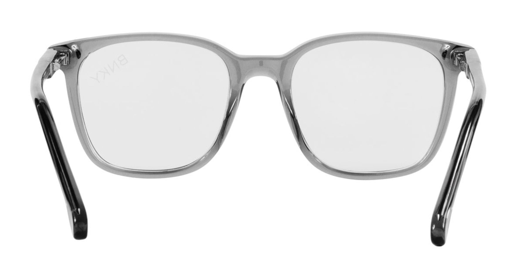 Stylish blue light glasses with a clear frame and black arms, designed for kids to protect their eyes from screens.