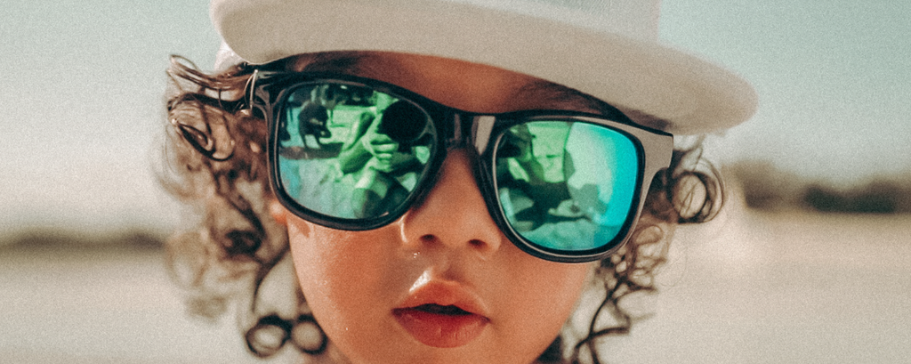 toddler wearing binkybro sunglasses