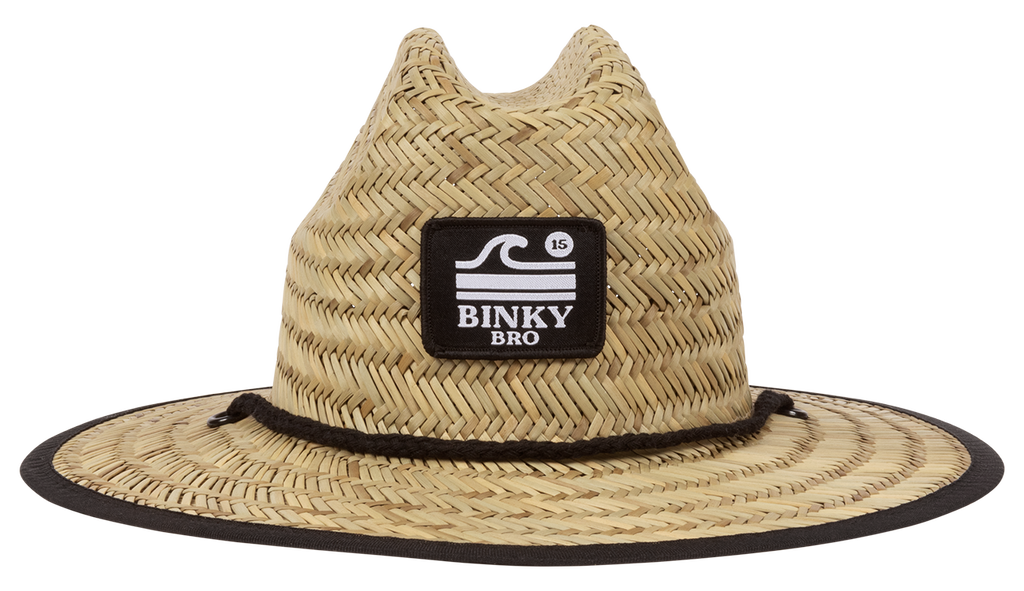 The Barney Patrol is our 100% natural straw sun hat. The hat includes a chin strap tie that can be used to accommodate head size. The Barney Patrol comes in an infant/baby, toddler, or youth size.  Our Barney Patrols are  true-to-size based on the child's age. Shop our full collection of toddler and baby boy sun hats.