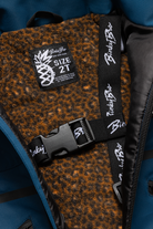 Interior view of the 99-90 BNKY Gibralta jacket showing a cozy lining and size tag, featuring BinkyBro branding.