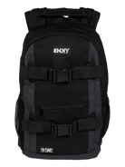 Stylish black backpack with adjustable straps, multiple compartments, and a sleek design for everyday use.