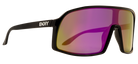 Stylish Junior Monteverde sunglasses in purple with a sleek black frame, perfect for kids' outdoor adventures.
