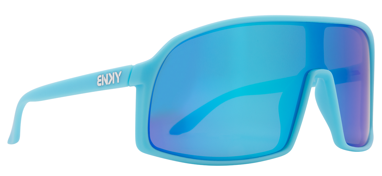 Stylish Junior Monteverde sunglasses in sky blue with gradient lenses, perfect for kids' outdoor adventures.