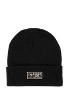 Black Summit Express beanie featuring a stylish logo patch, perfect for infants and toddlers embracing a surf-snow-skate lifestyle.