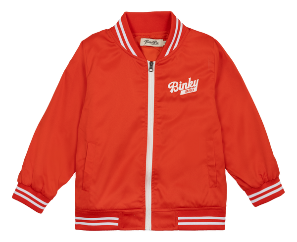 BinkyBro Skate Jacket | Bright Red | 100% Polyester | Sizes Infant