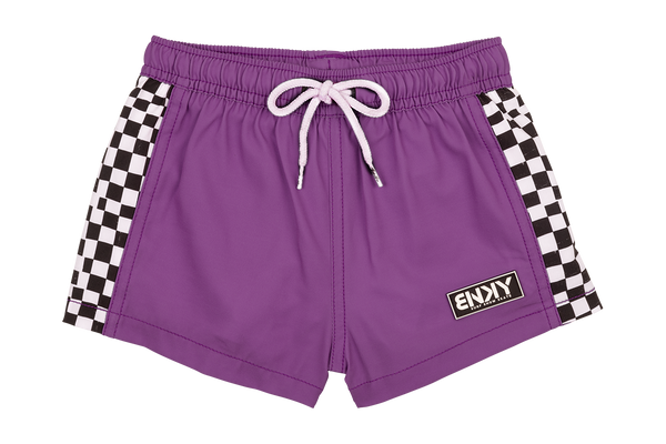 Harada Purple Swimmies | Stylish Euro-Fit Swim Shorts for Kids