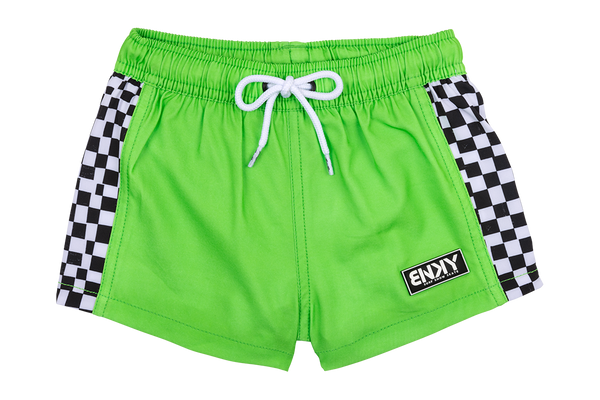 Harada Green Swimmies | Euro-Fit Swim Shorts for Kids | Stylish