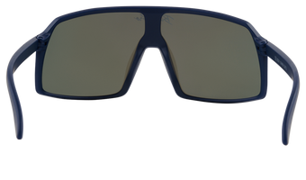 Navy Monteverde sunglasses featuring a bold square frame and tinted lenses, perfect for stylish outdoor adventures.