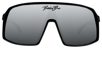 Sleek Monteverde Chrome sunglasses with a large, wraparound design and dark lenses, perfect for stylish outdoor adventures.