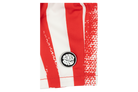 Stylish red and white striped Miyazaki apparel featuring a BinkyBro logo, perfect for active kids.