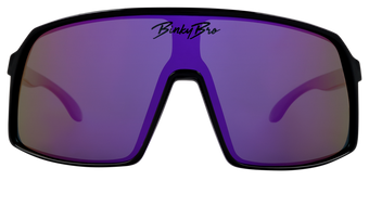 Stylish Monteverde sunglasses in purple with a sleek design, perfect for kids embracing a surf-snow-skate lifestyle.