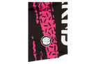 Close-up of the Stamped Vice design featuring bold pink and black patterns with the BinkyBro logo.