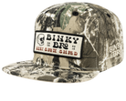Stylish camo snapback cap from BinkyBro featuring a bold logo patch, perfect for young surf and skate enthusiasts.