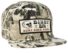 Stylish Tiree snapback hat featuring a camouflage pattern and a bold BinkyBro logo, perfect for young adventurers.