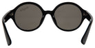 Stylish black round sunglasses with dark lenses and sleek arms, perfect for trendy youth and kids.