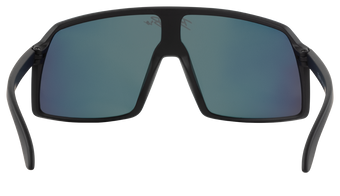 Sleek Monteverde Saline sunglasses featuring a large, angular frame with reflective lenses for a modern look.