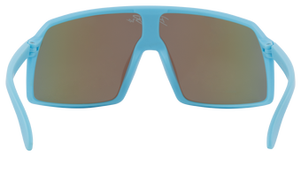 Stylish Monteverde Sky sunglasses featuring a light blue frame and brown tinted lenses, perfect for outdoor adventures.